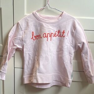 Tiny Cottons “Bon Appétit” Pink Kids Sweatshirt